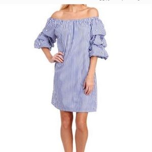Sam and Jess Blue and White Striped Dress XS